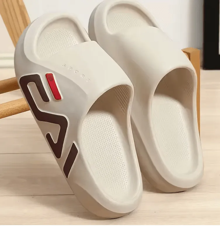 2025 Men’s EVA Slippers – Thick Bottom Anti-Slip Korean Style Sports Slip-On for Summer