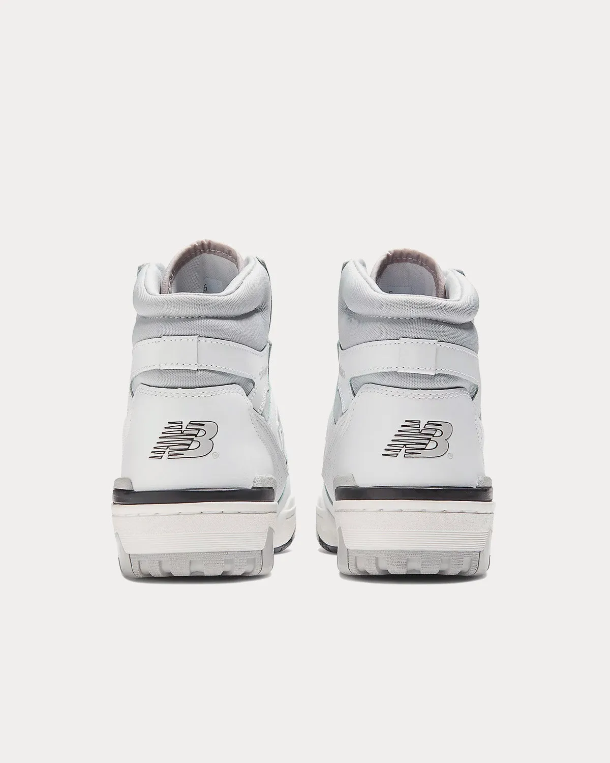 650 White / Cloud Grey High Top Sneakers
