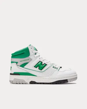 650 White / Green High Top Sneakers