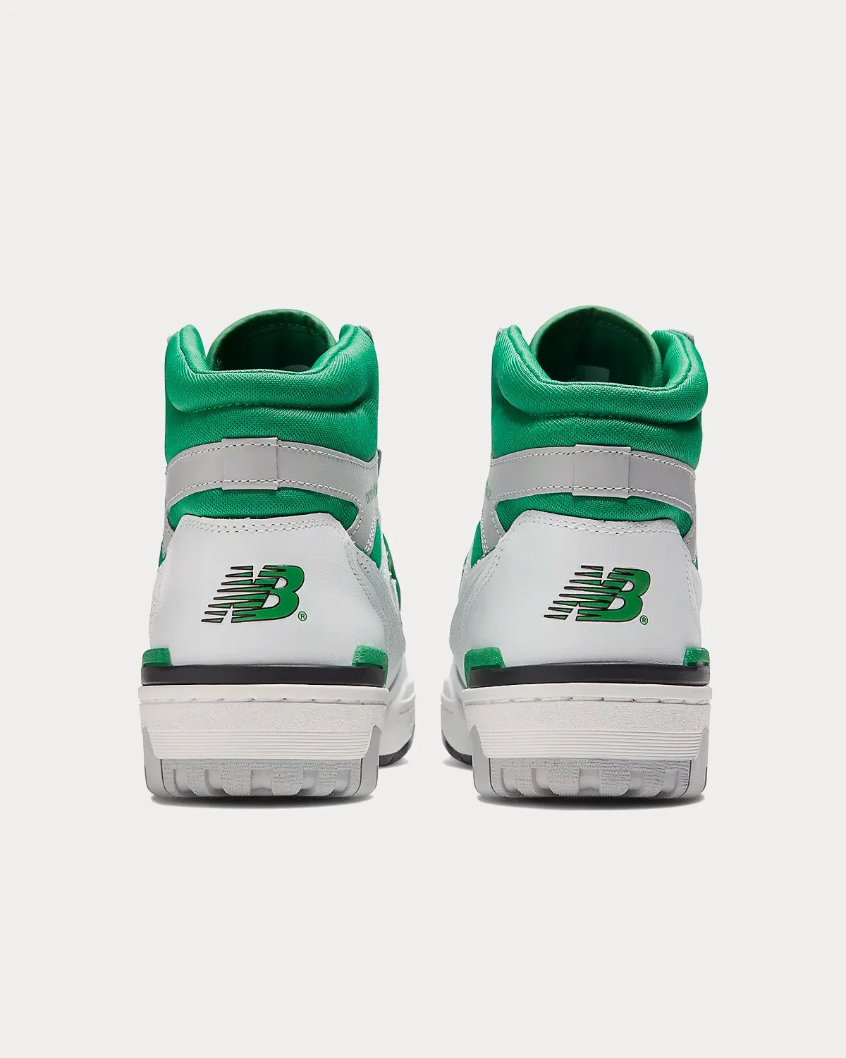 650 White / Green High Top Sneakers
