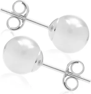 A&M 14k Gold Ball Stud Earrings - Lightweight Gold Studs Earrings for Women - Comfortable for Daily Wear Hypoallergenic Earrings with Secure Post Back - Sizes 3MM8MM
