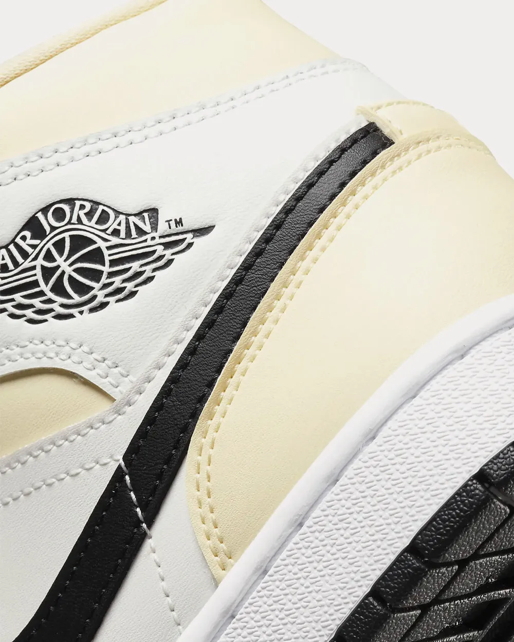 Air Jordan 1 Mid Coconut Milk / Summit White / White / Black High Top Sneakers