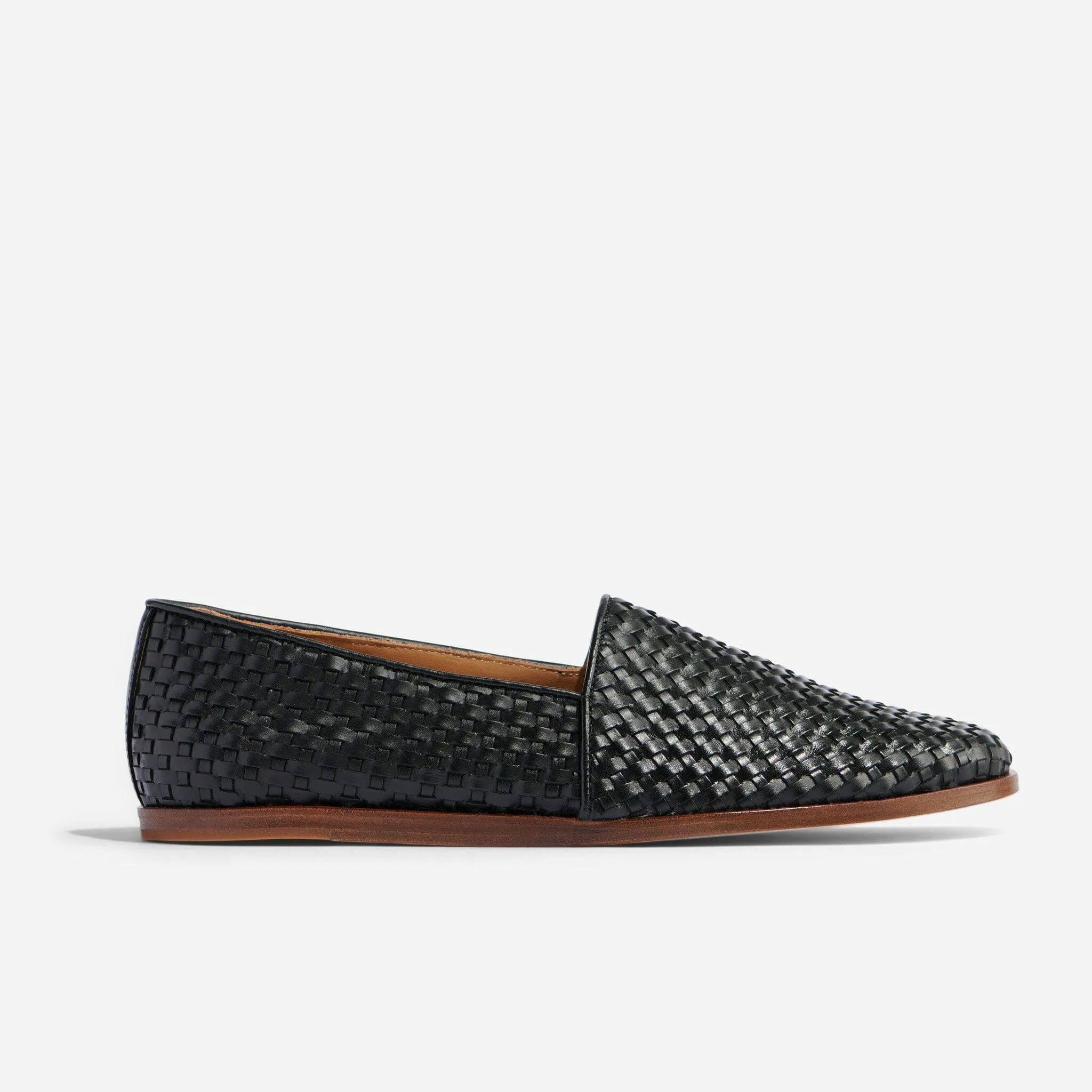 Alejandro Woven Slip On Woven Black