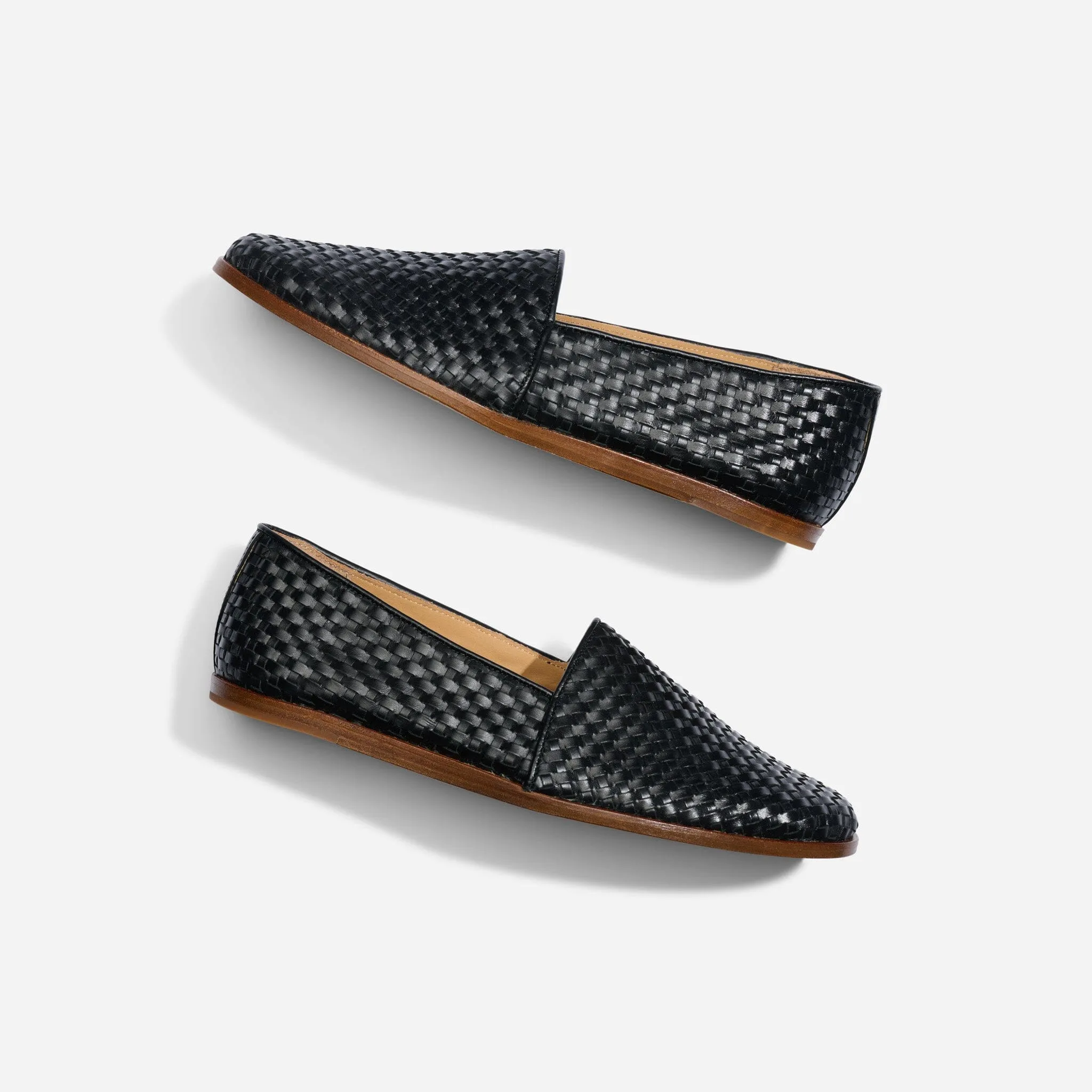 Alejandro Woven Slip On Woven Black