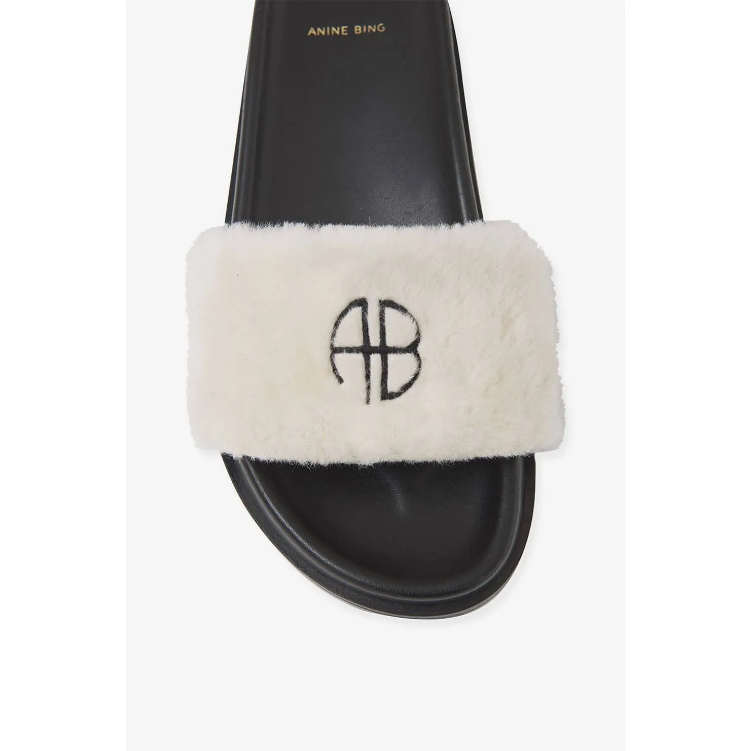Anine Bing Britt Slides - Cream