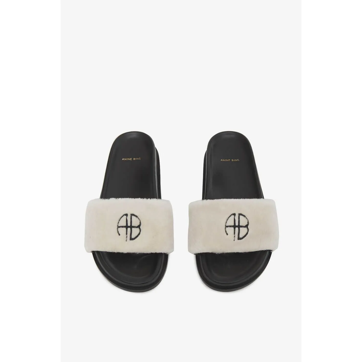 Anine Bing Britt Slides - Cream