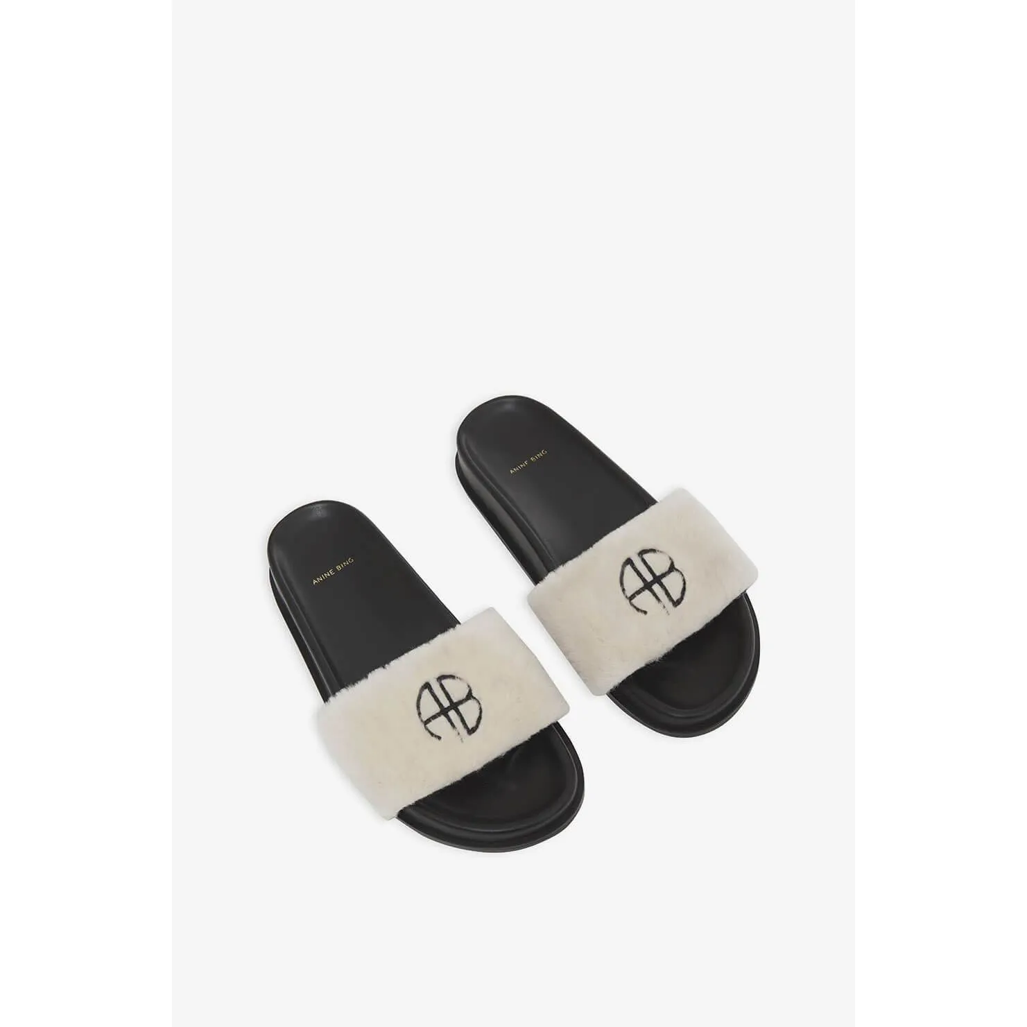 Anine Bing Britt Slides - Cream