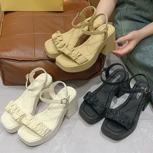 Ankle Strap Chunky Heel Sandals Ankle Strap Chunky Heel Sandals