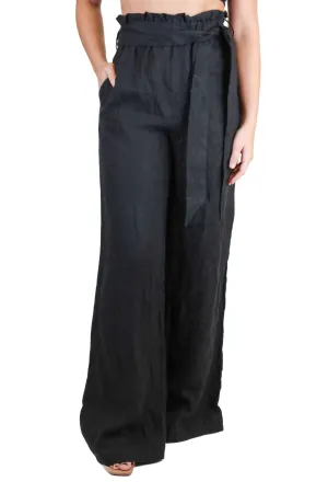 asceno black paper bag trousers NWT (s; retail $300)