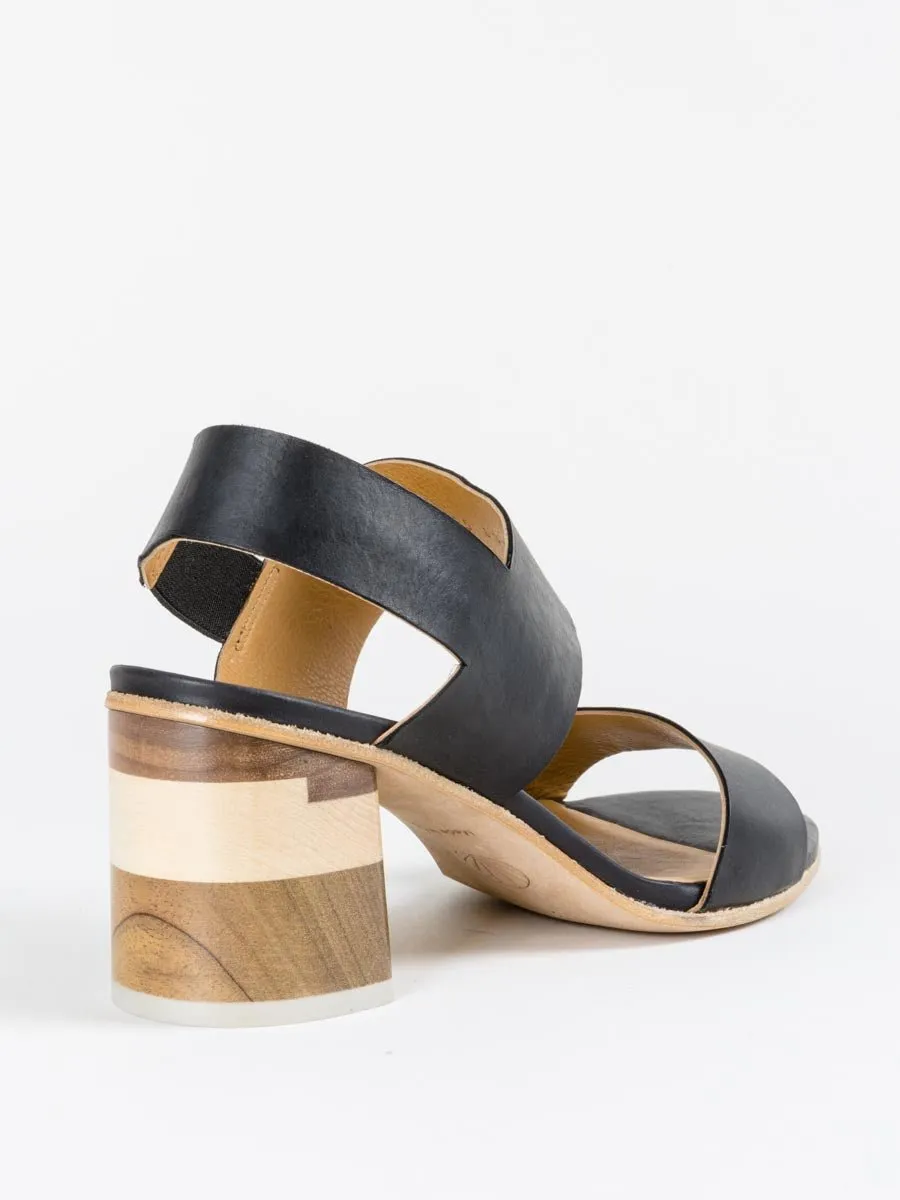 bask t-heel - talco black