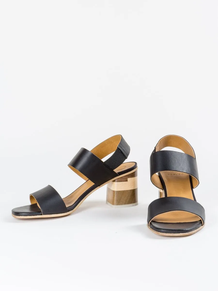 bask t-heel - talco black