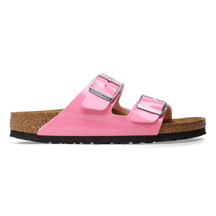 Birkenstock Arizona Candy Pink Patent Birko Flor Sandal
