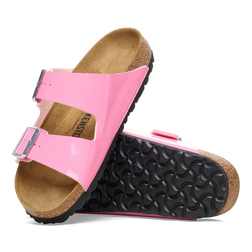 Birkenstock Arizona Candy Pink Patent Birko Flor Sandal