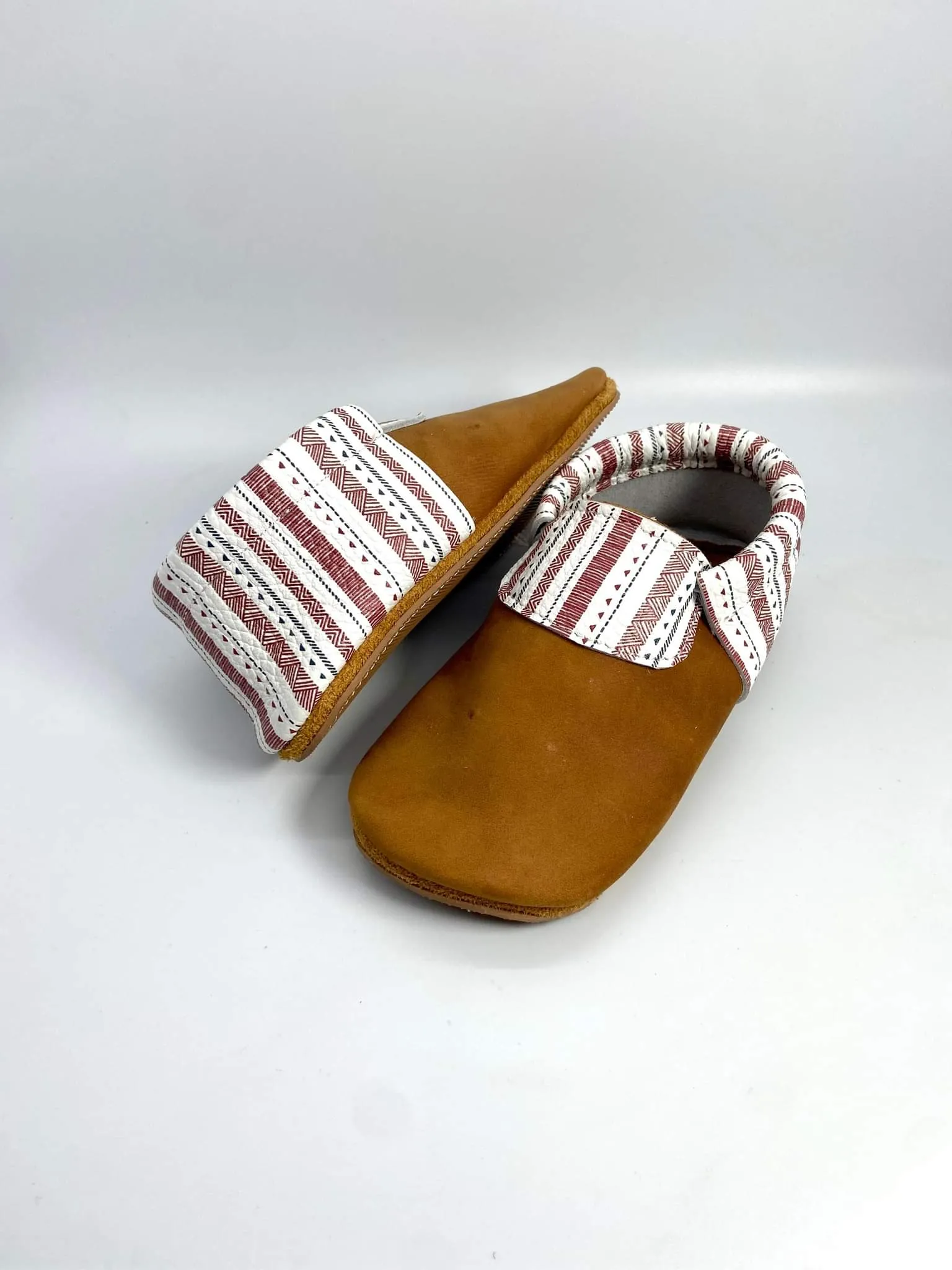 Boho Striped Camel Loafer