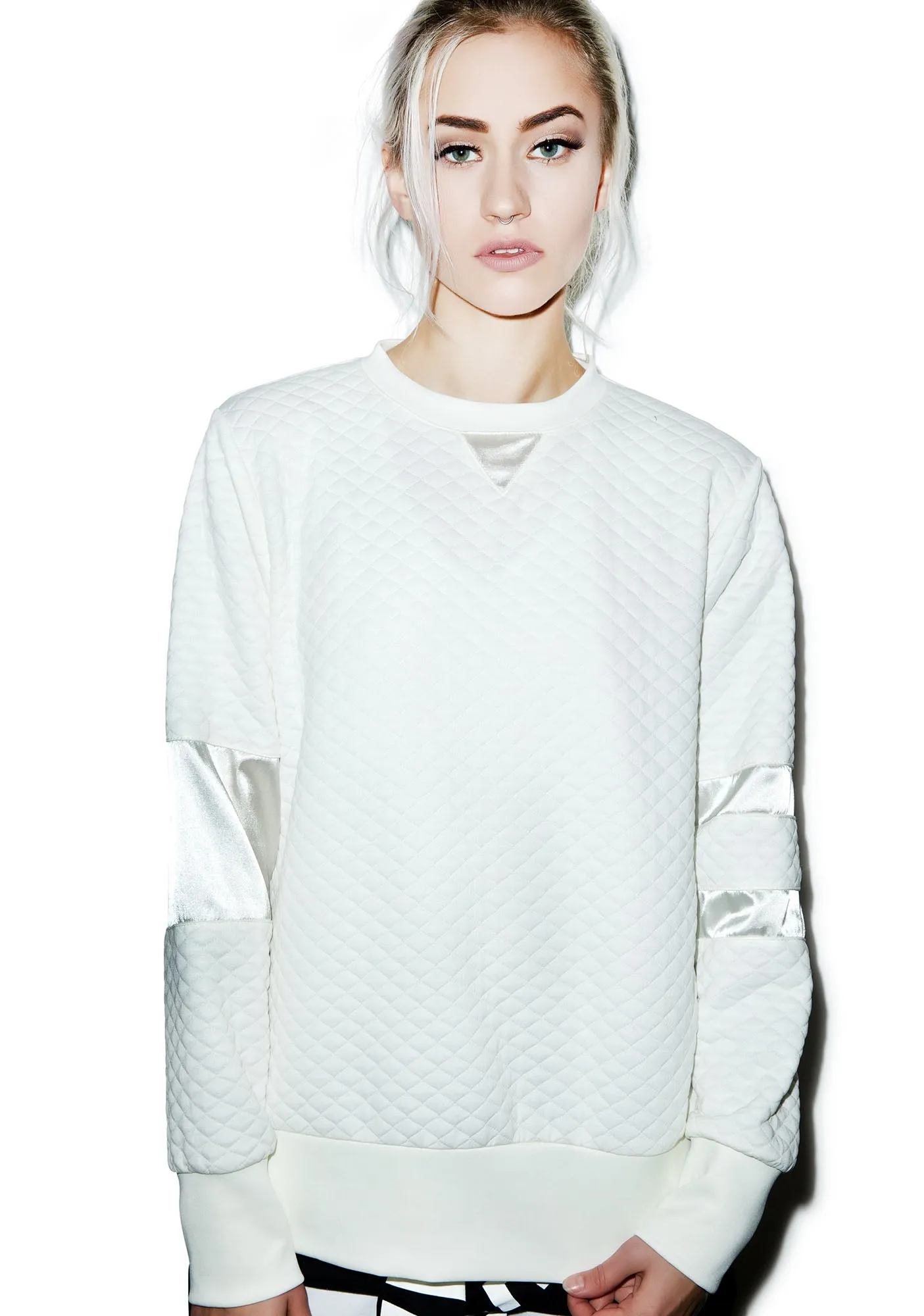Call Me Quilted Pullover