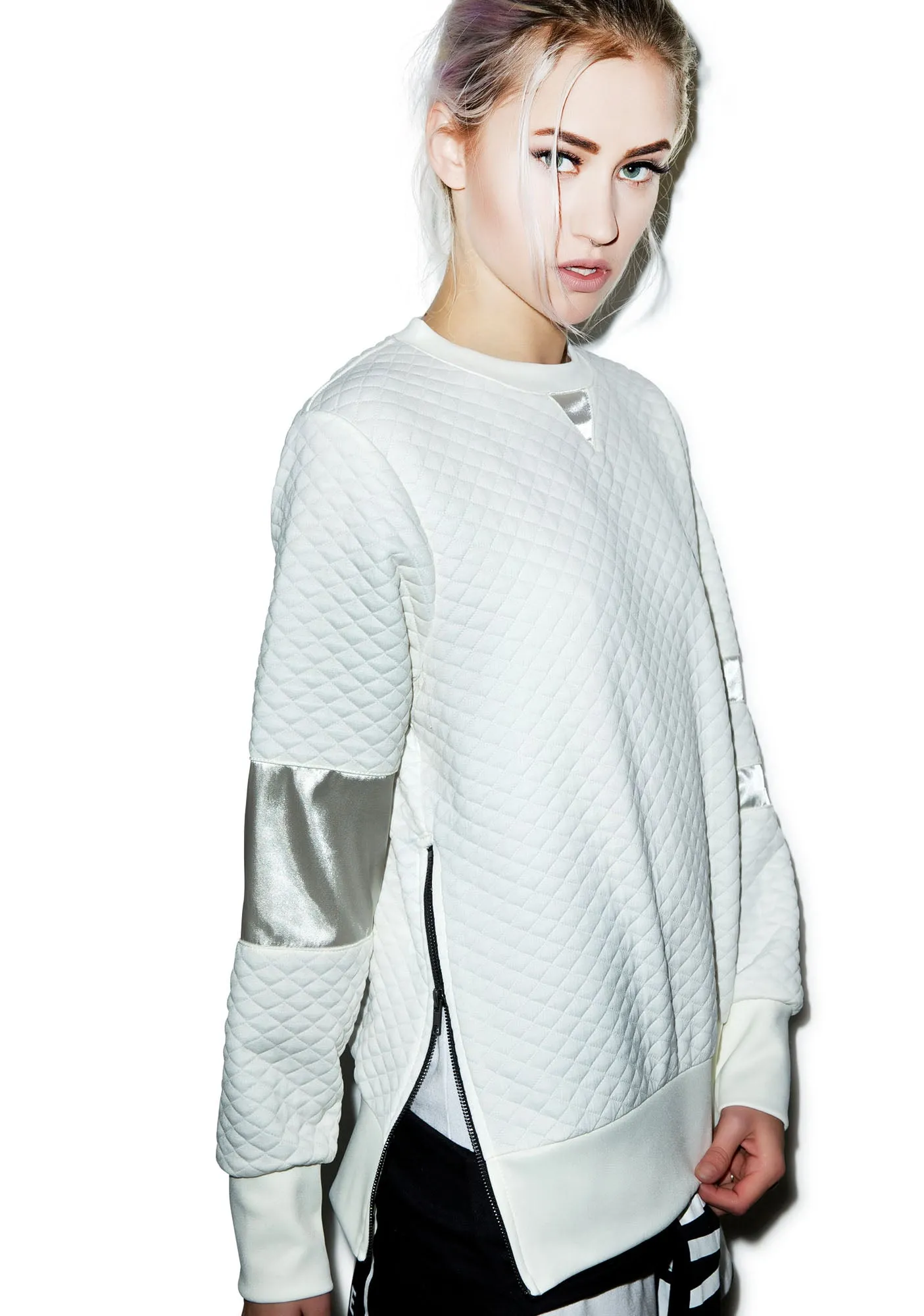 Call Me Quilted Pullover
