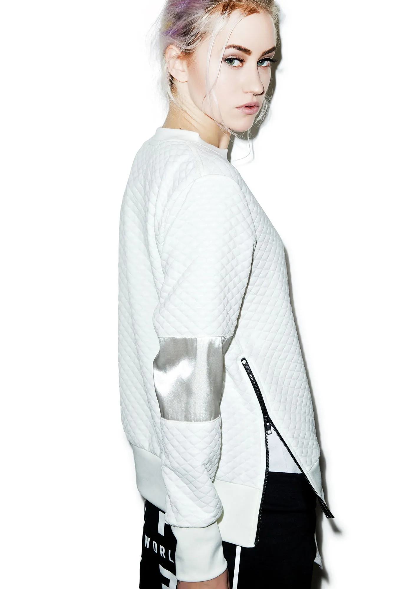 Call Me Quilted Pullover