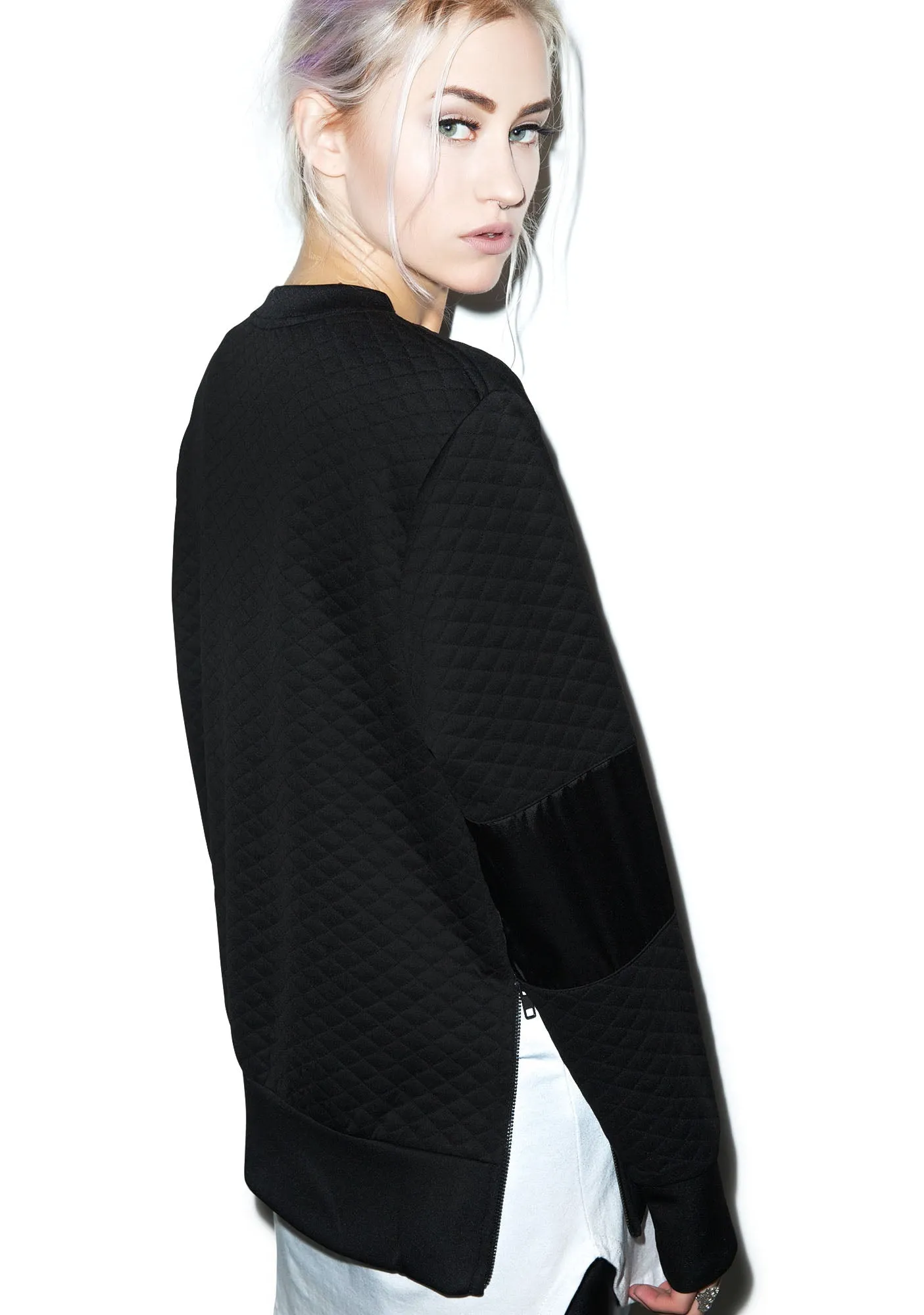 Call Me Quilted Pullover
