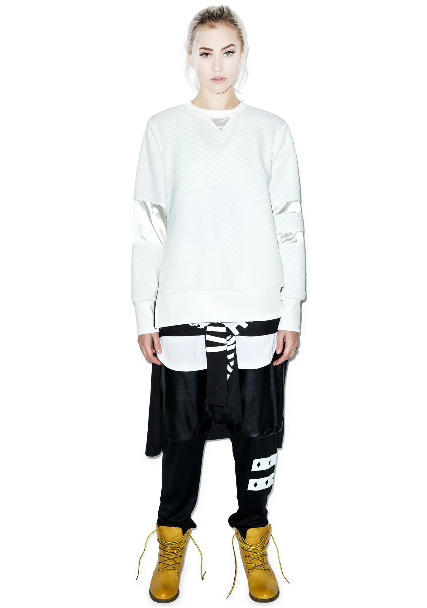 Call Me Quilted Pullover