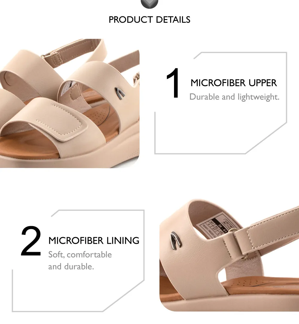 CAMEL ACTIVE Ladies Victoria Velcro-Strap Sandals -782401-YR02SV-52-BEIGE