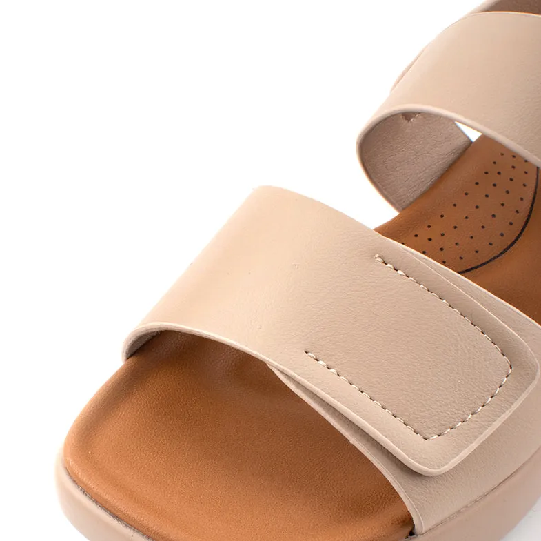 CAMEL ACTIVE Ladies Victoria Velcro-Strap Sandals -782401-YR02SV-52-BEIGE