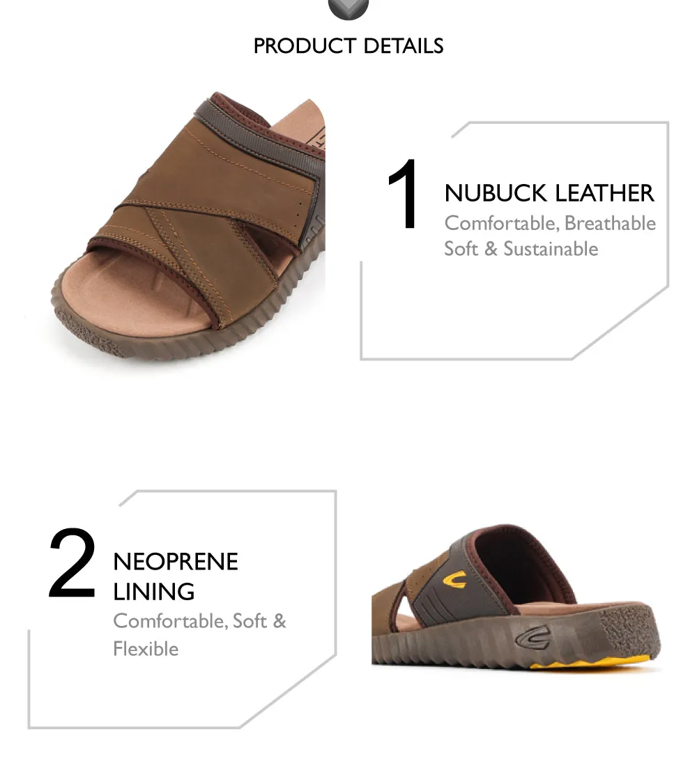 camel active Leather Sandals Men Olive FRED-892503-XC2SV-7