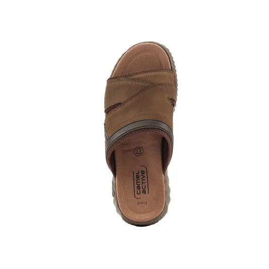 camel active Leather Sandals Men Olive FRED-892503-XC2SV-7