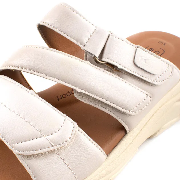 camel active Women Iris Velcro-Strap Sandals -782404-DZ02SV-0-WHITE