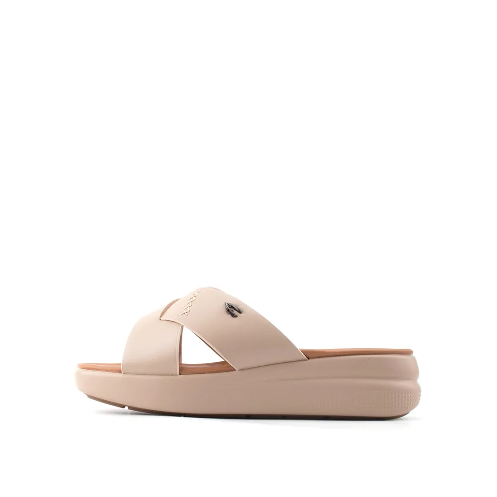 camel active Women Victoria 1 Cross-Strap Sandals -782402-YR01SV-52-BEIGE