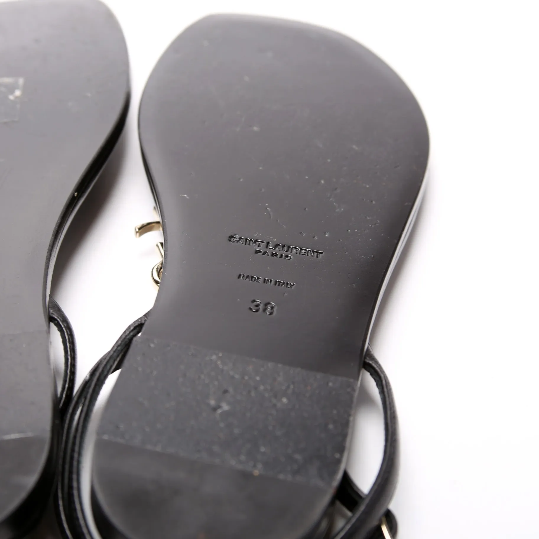 Cassandra Leather Thong Sandals Size 38