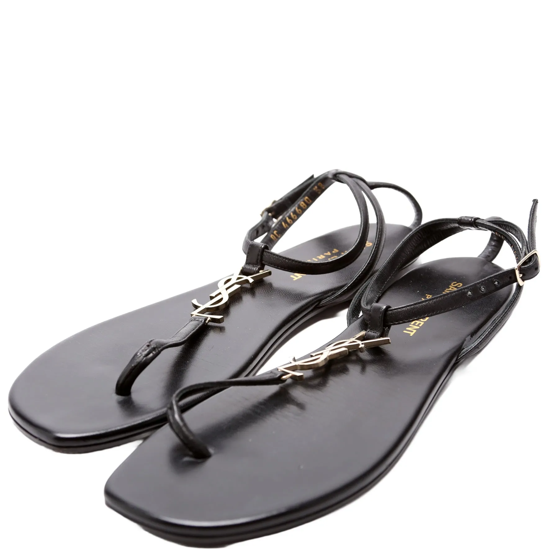 Cassandra Leather Thong Sandals Size 38