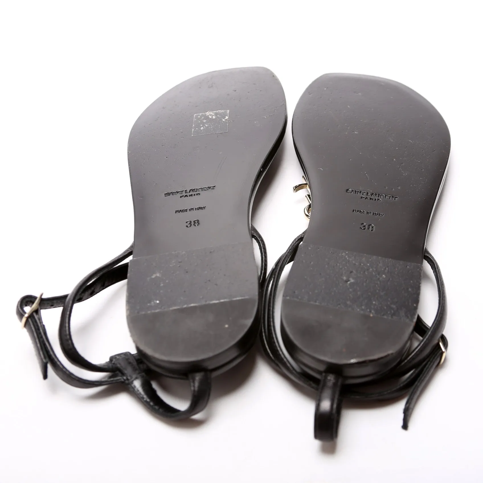 Cassandra Leather Thong Sandals Size 38