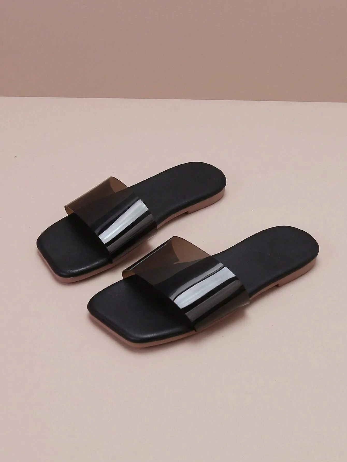 Children Fashionable Macaron Colored Rendered Casual Toe Ring Transparent Soft Leather Sandals