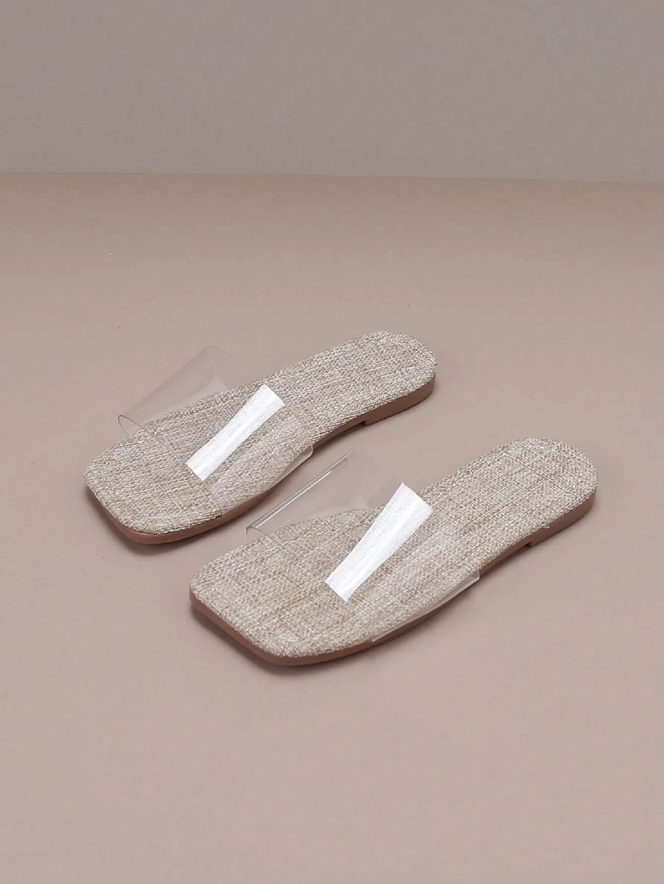 Children Fashionable Macaron Colored Rendered Casual Toe Ring Transparent Soft Leather Sandals