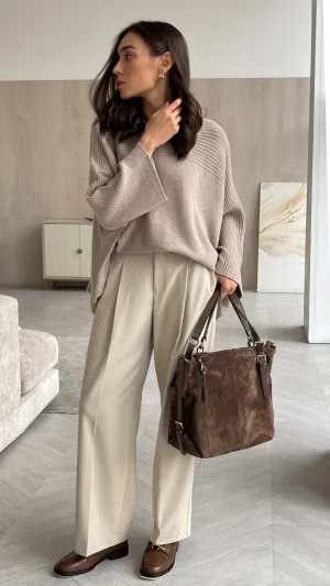 CORA SWEATER - CAMEL
