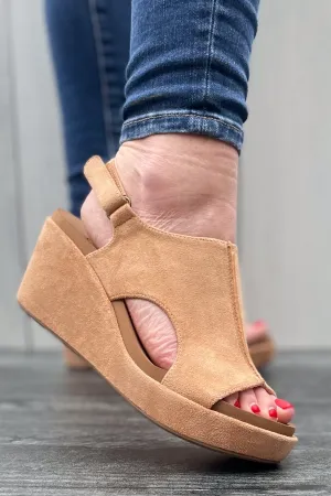 Corkys Carley Camel Faux Suede