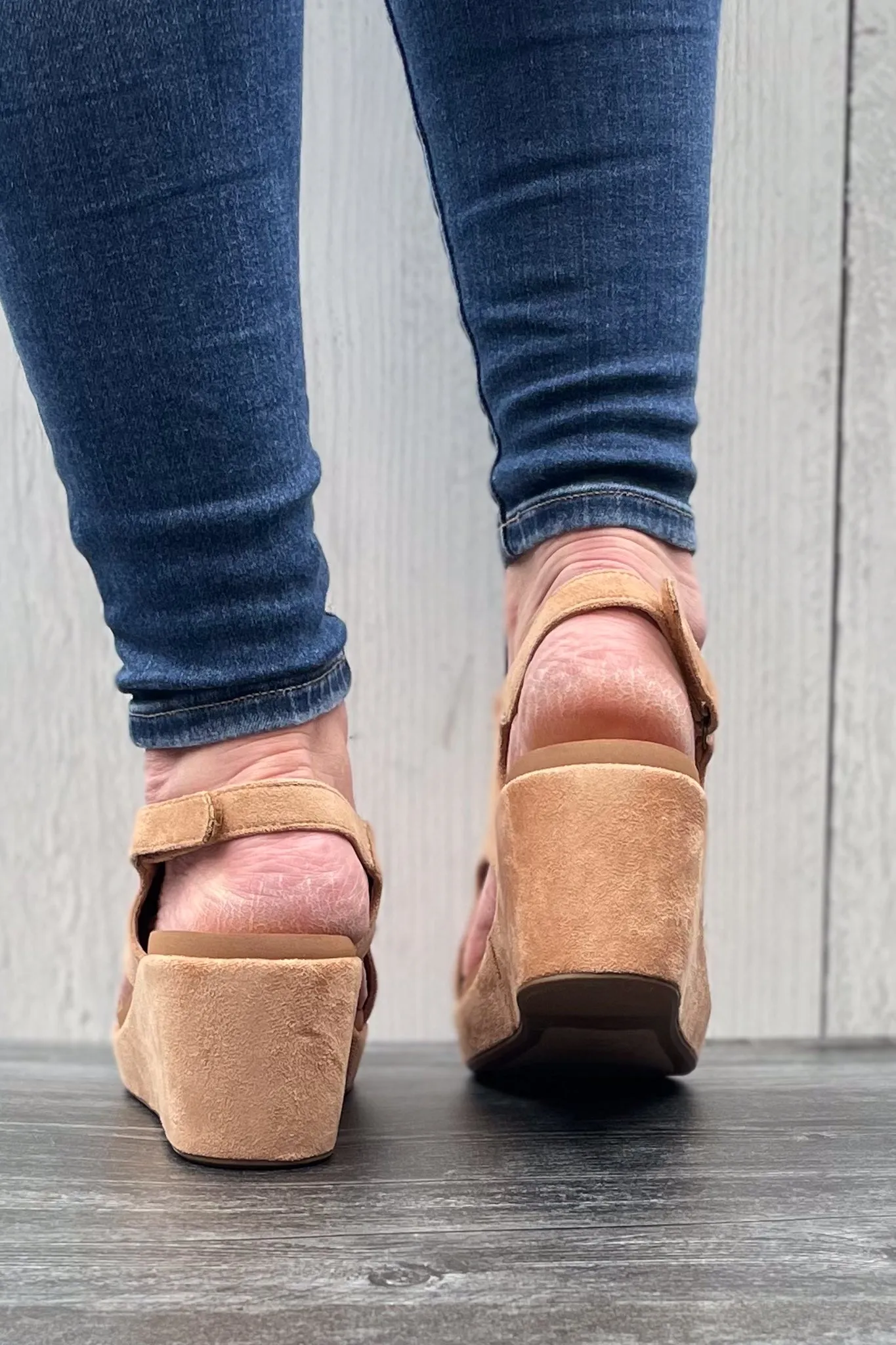 Corkys Carley Camel Faux Suede