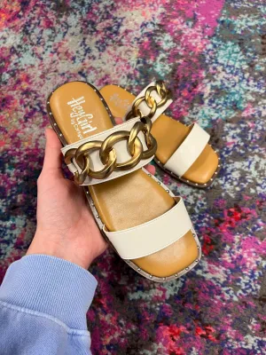 Corky's Catch Flights Not Feelings Sandals - Ivory