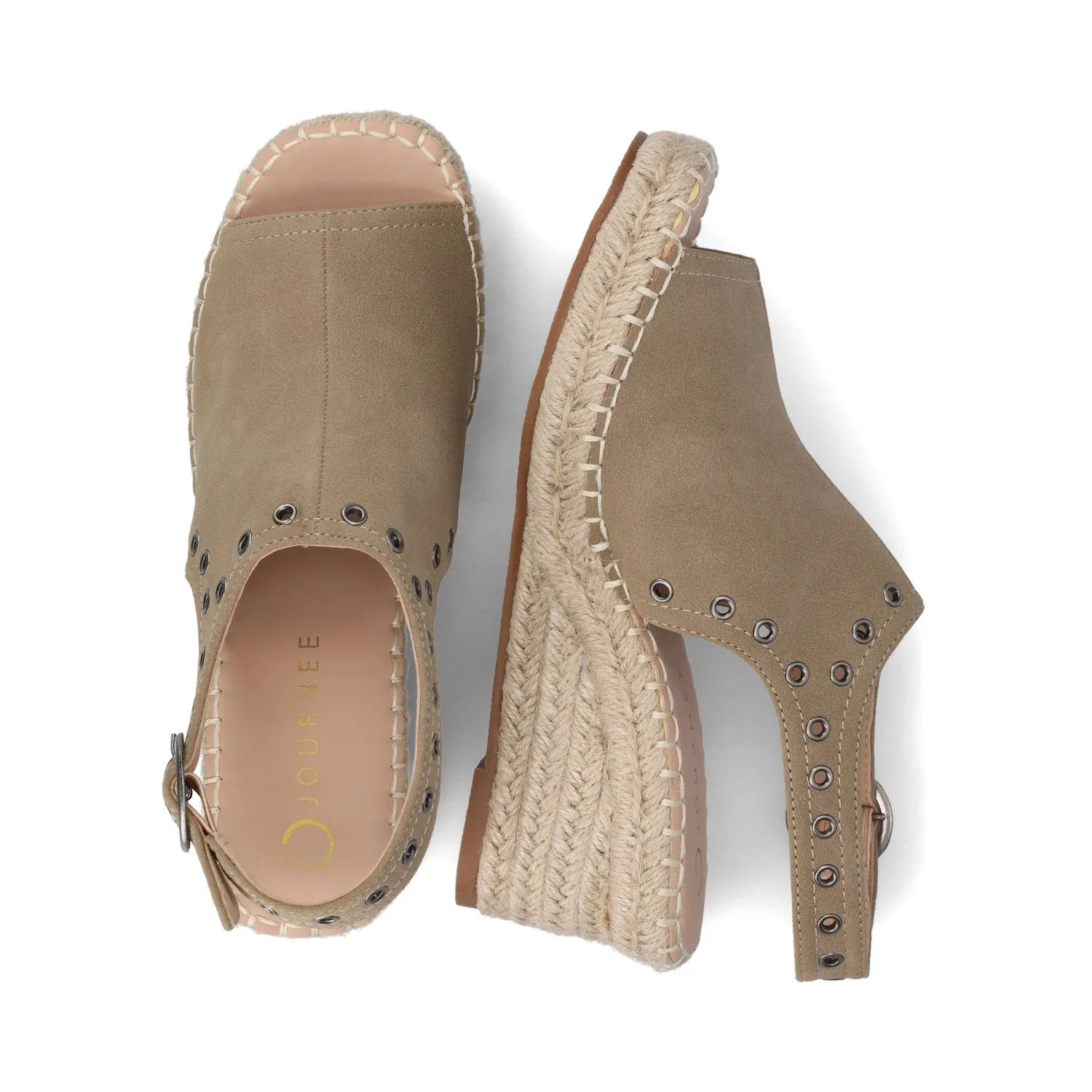 CRISIE ESPADRILLE WEDGE HEELED SANDALS