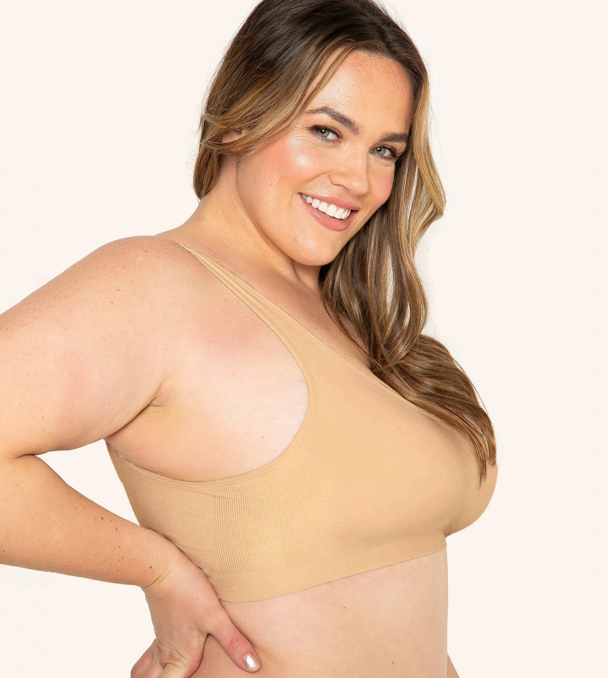 Daily Comfort Throw-on Wirefree Bra AA-DD