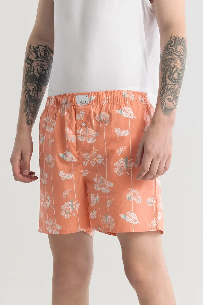 Eivind Floral Peach Boxer