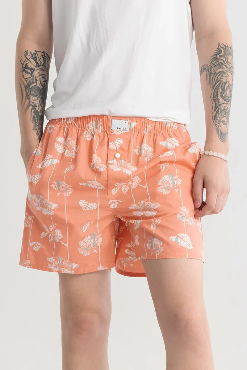 Eivind Floral Peach Boxer