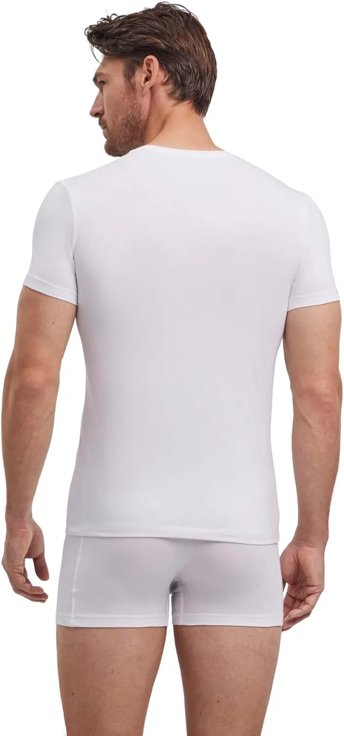 FALKE Men's Daily Comfort Round Neck T-Shirt 2-Pack