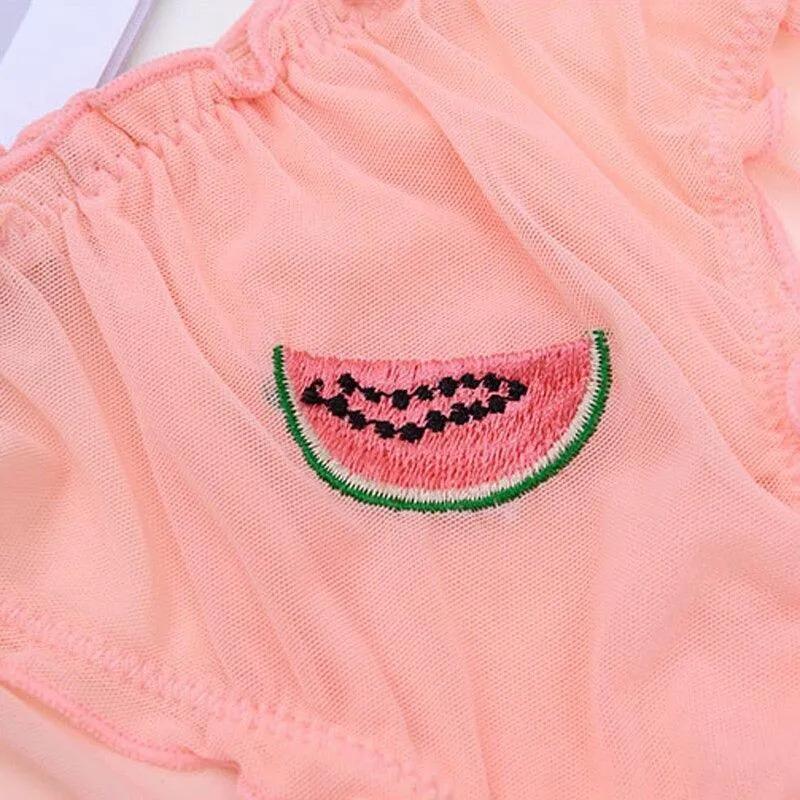 Fruit Lace Seamless Panties  Soft Embroidery Low Rise Briefs