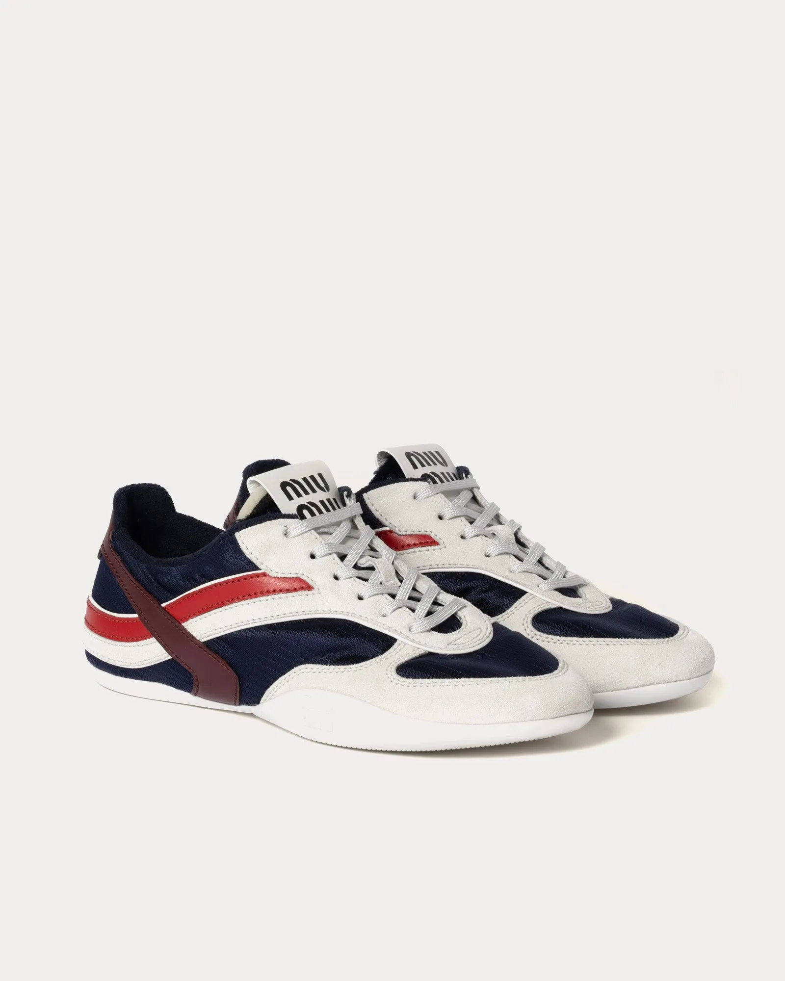 Gymnasium Technical Fabric & Suede Baltic Blue / Amaranth Low Top Sneakers