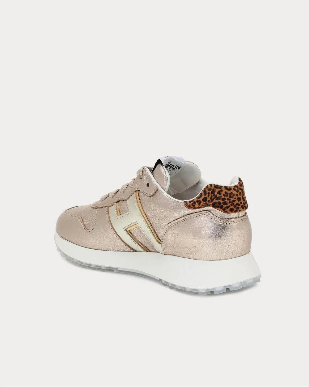 H383 leather Platino Low Top Sneakers