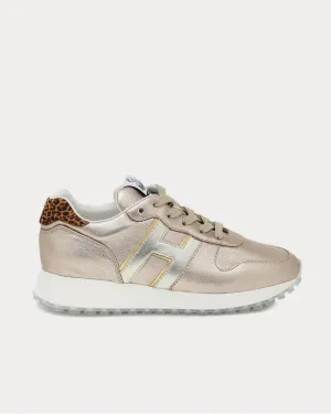 H383 leather Platino Low Top Sneakers