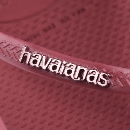 HAVAIANAS Slim Square logo pop up sandal-Amaranth