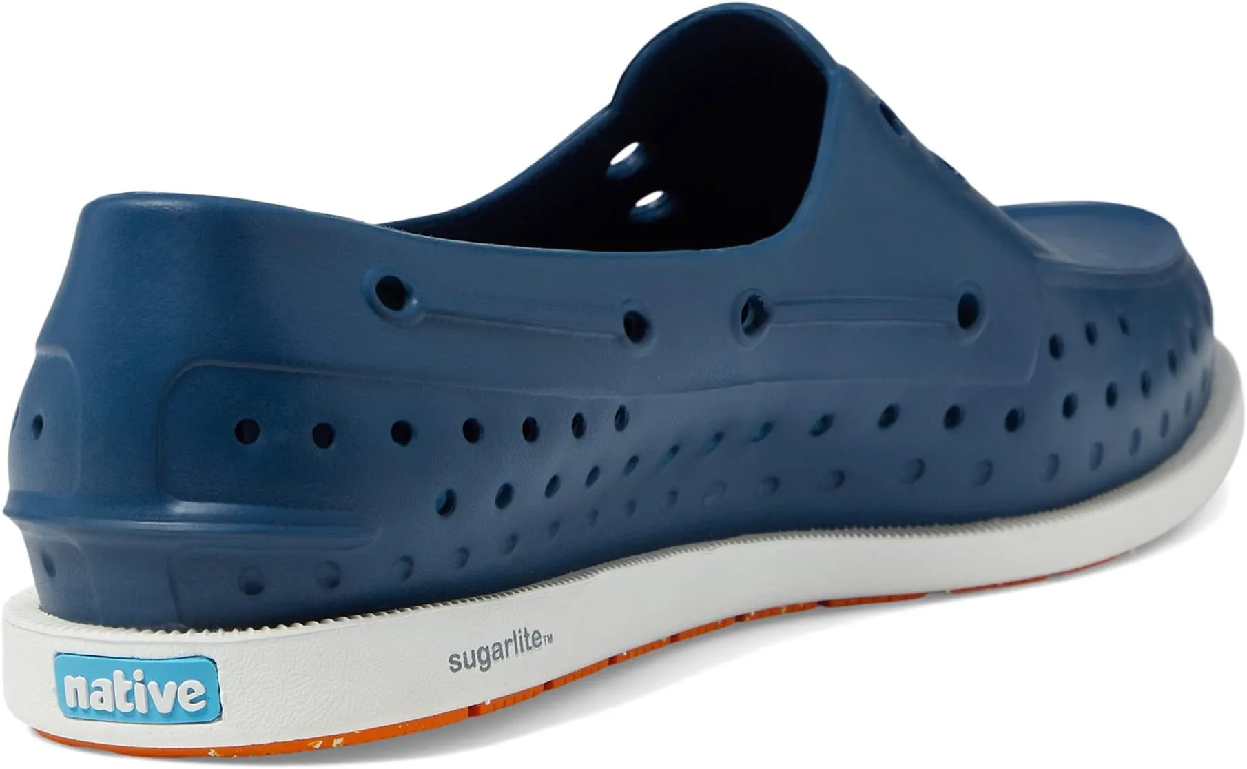 Howard Sugarlite Native Shoes Loafers in Frontier Blue/Shell White/Foxtail Speckle Rubber