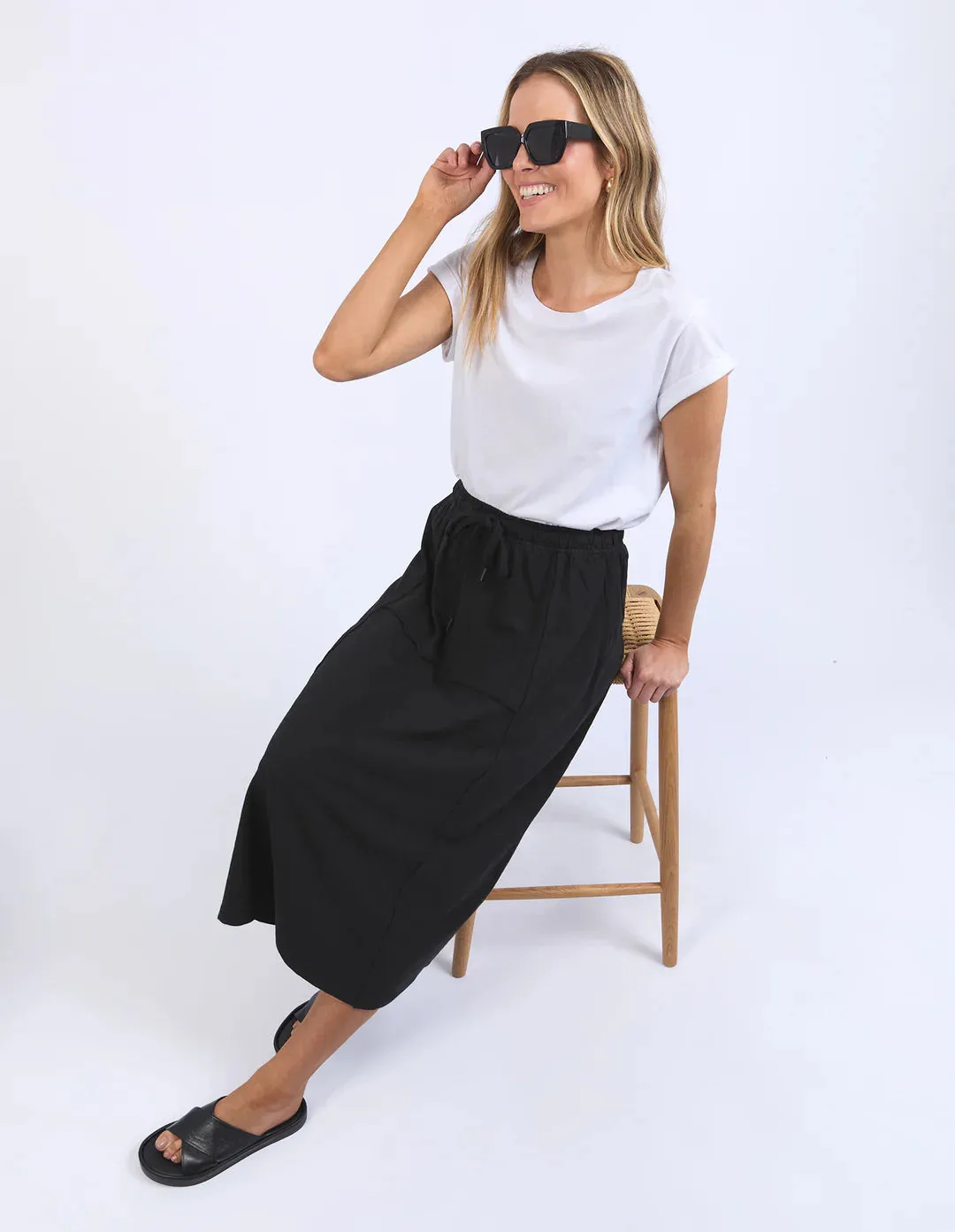 Jayne Skirt - Washed Black